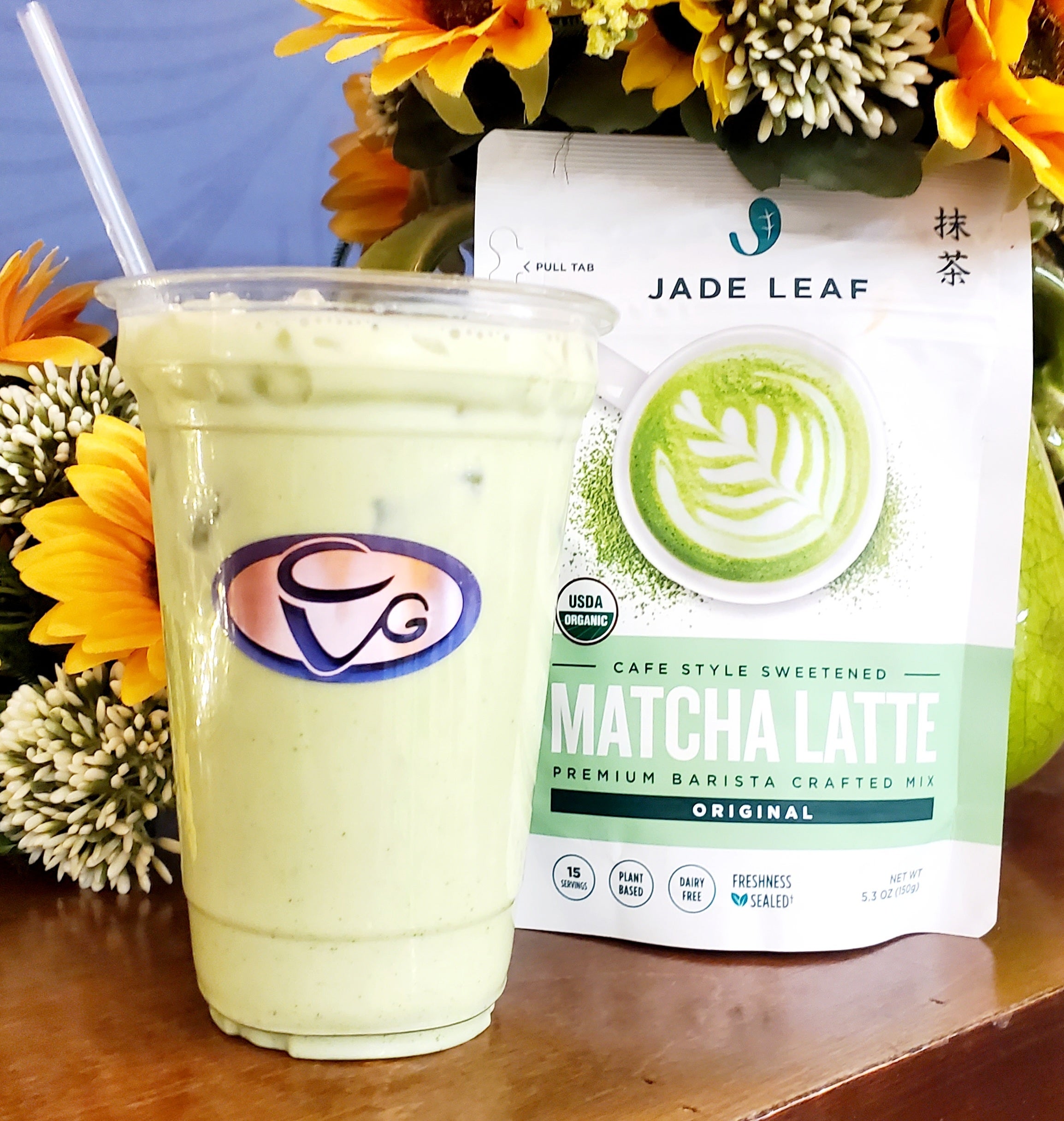 Iced Matcha Latte Coffee Van Go